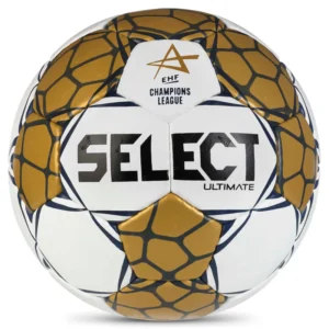 Balón de Balonmano SELECT Ultimate Oficial Champions League EHF White/Gold Aprobado Nº3